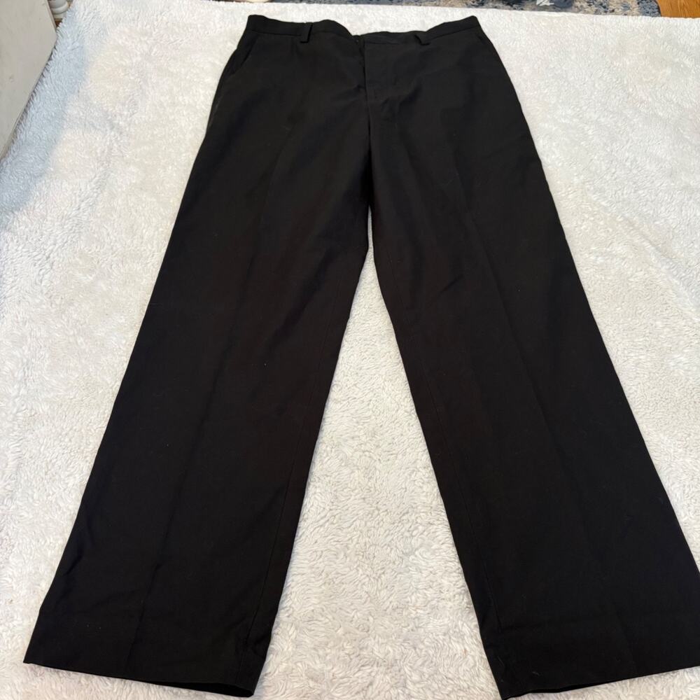 JCrew Chino Pants Mens 34x32 Black Preppy Cotton Office Workwear Career Business - Picture 2 of 6